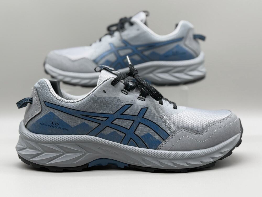 Asics Gel-Venture 10 Mens Size 10.5 Gravel/Winter Blue Running Casual Walking